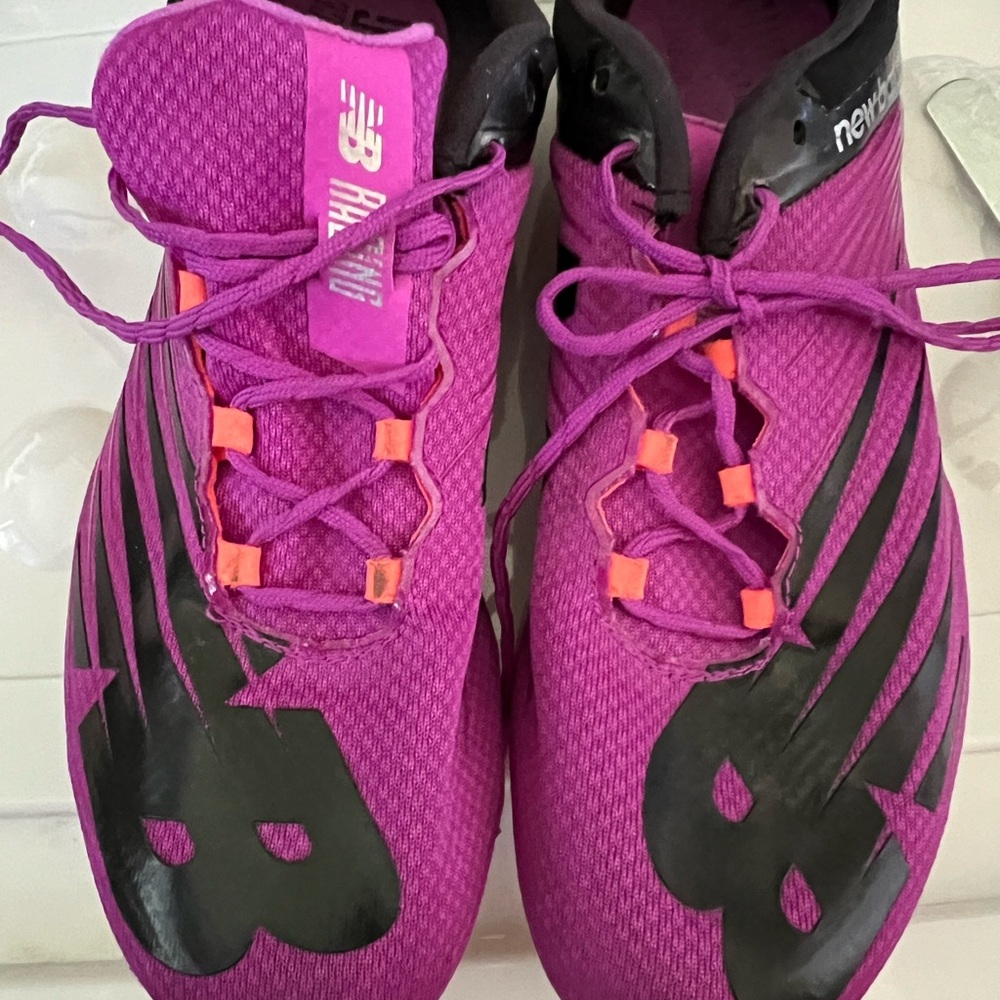 New Balance Womens 500 V6 Track Spiked Purple Running Shoes Size 8.5 EUC